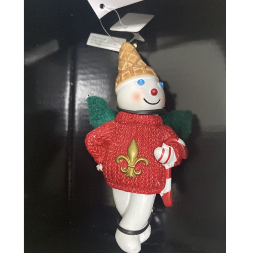 Mr. Bingle 2013 Ornament Dillards Christmas Snowman Resin NEW in box